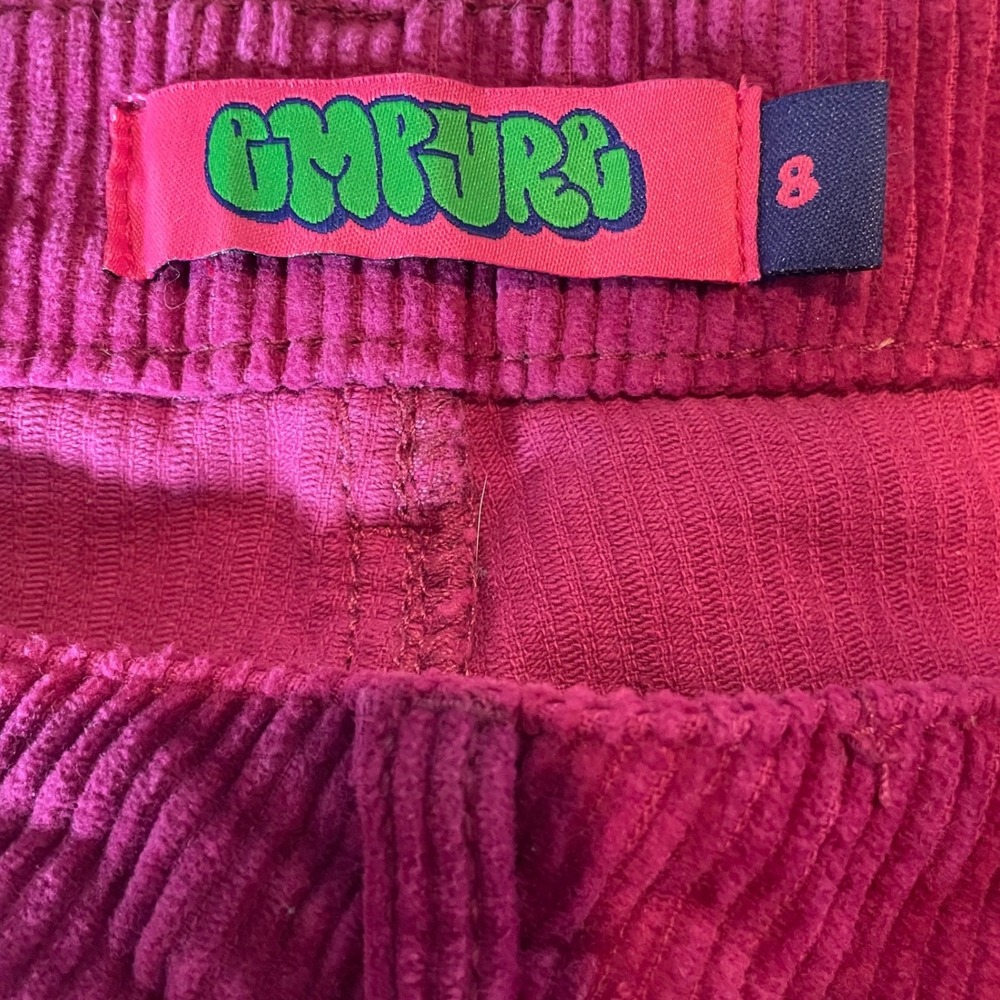 Empyre Tori Magenta Pink Corduroy Pants High Waisted Straight Leg Womens Size 8 - Picture 6 of 9